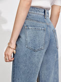 GirlKino Jeans For Women High Waist Denim Pants 100% Cotton Straight Casual Pants Autumn Female Jeans Pants 12170499