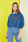 GirlKino Printed Boyfriend Knitted Sweatshirt TWOSS21SW0171
