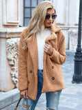 GirlKino S-5Xl Solid Color Women Winter Spring Loose Warm Coat High Quality Teddy Fleece Button Jacket Female Casual Veste Femme 2022