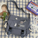 GirlKino Women Large Capacity Single Shoulder Bag Messenger Bag Tooling Postman's Bag Girl Student's Bag Nylon Bag Female Bag