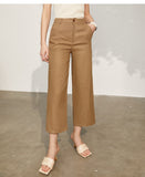 GirlKino Summer Fashion Women's Suit Coat Offical Lady 100%Linen Solid Blazer Women Causal Loose Women's Pants 12140237