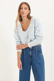 GirlKino Jacquard Crop Knitwear Cardigan TWOAW22HI0438