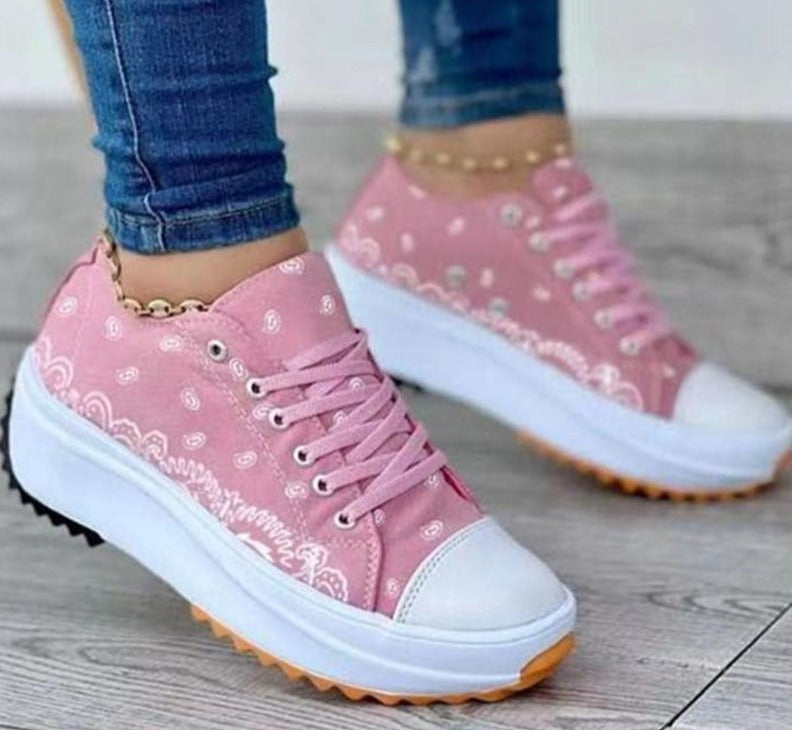 GirlKino  Women Canvas Sneakers Comfort Platform Design Shoes 2022 Low Top Female Casual Fashion Lady Sports Footwear Zapatillas Mujer New