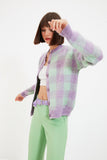 GirlKino Jacquard Button Detail Knitwear Cardigan TWOAW22HI0198