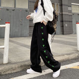 GirlKino Pants Women Spring And Summer 2022 Casual Trousers Ins Baggy Vintage Sweatpants Wide Trousers For Women Straight Wide Leg Pants