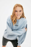 GirlKino Basic Printed Knitted Sweatshirt TWOAW22SW1864