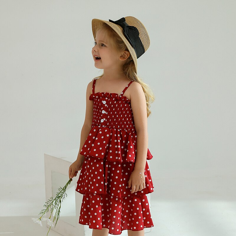GirlKino 2022 New Summer Floral Vintage Smock Dresses For Girls Kids Princess Birthday Clothes For 3 6 8 Yrs Children Baby Casual Dress